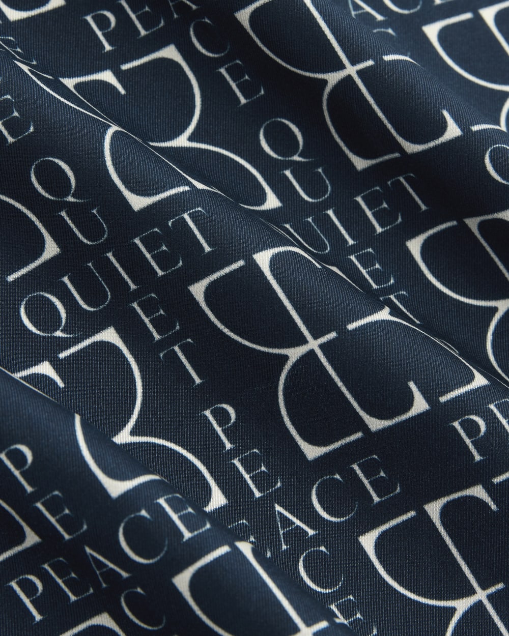 Foulard en soie Everlane x Peace & Quiet | Bleu marine
