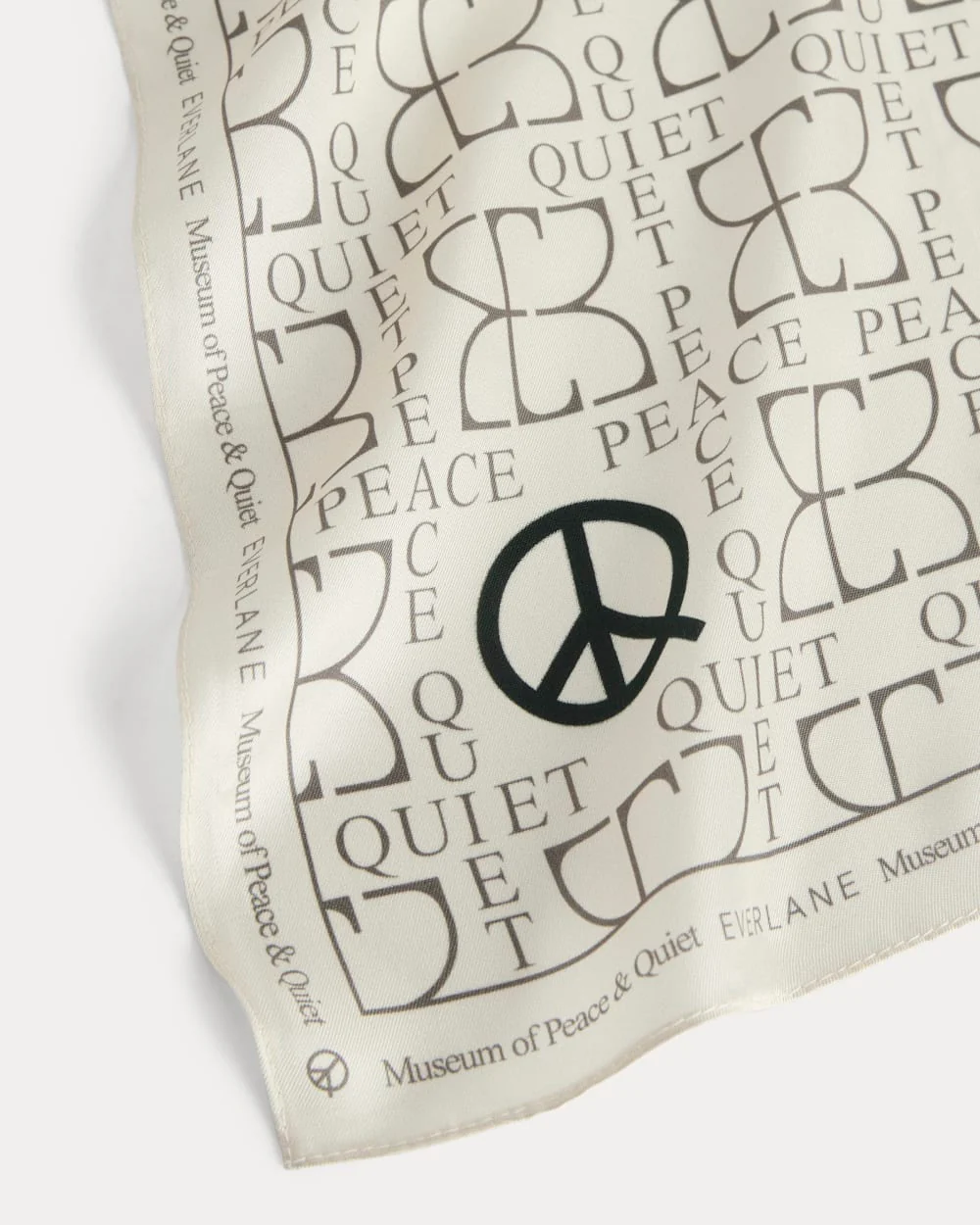 Foulard en soie Everlane x Peace & Quiet | Crème