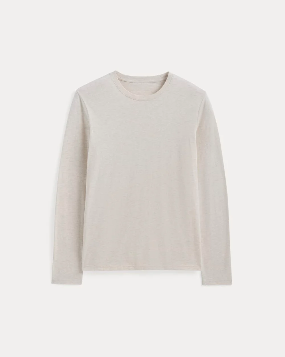 Le T-shirt à manches longues bio essentiel | Oat grisé
