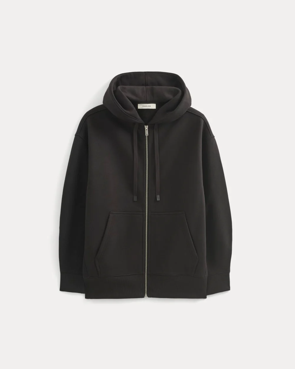 Sweat à capuche oversize en molleton luxueux | Noir