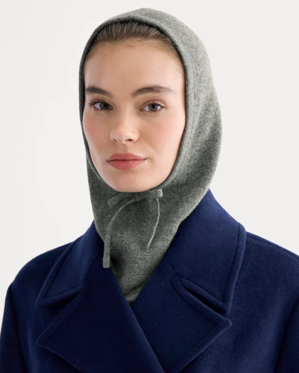 Capuche en cachemire | Gris anthracite