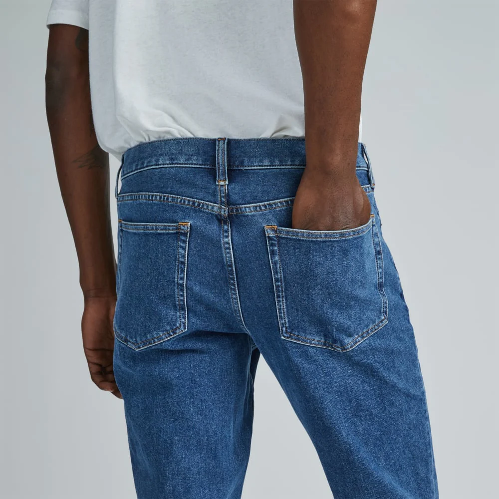 Le Jean Organique à Étirement 4-Voies | Uniform | Marine