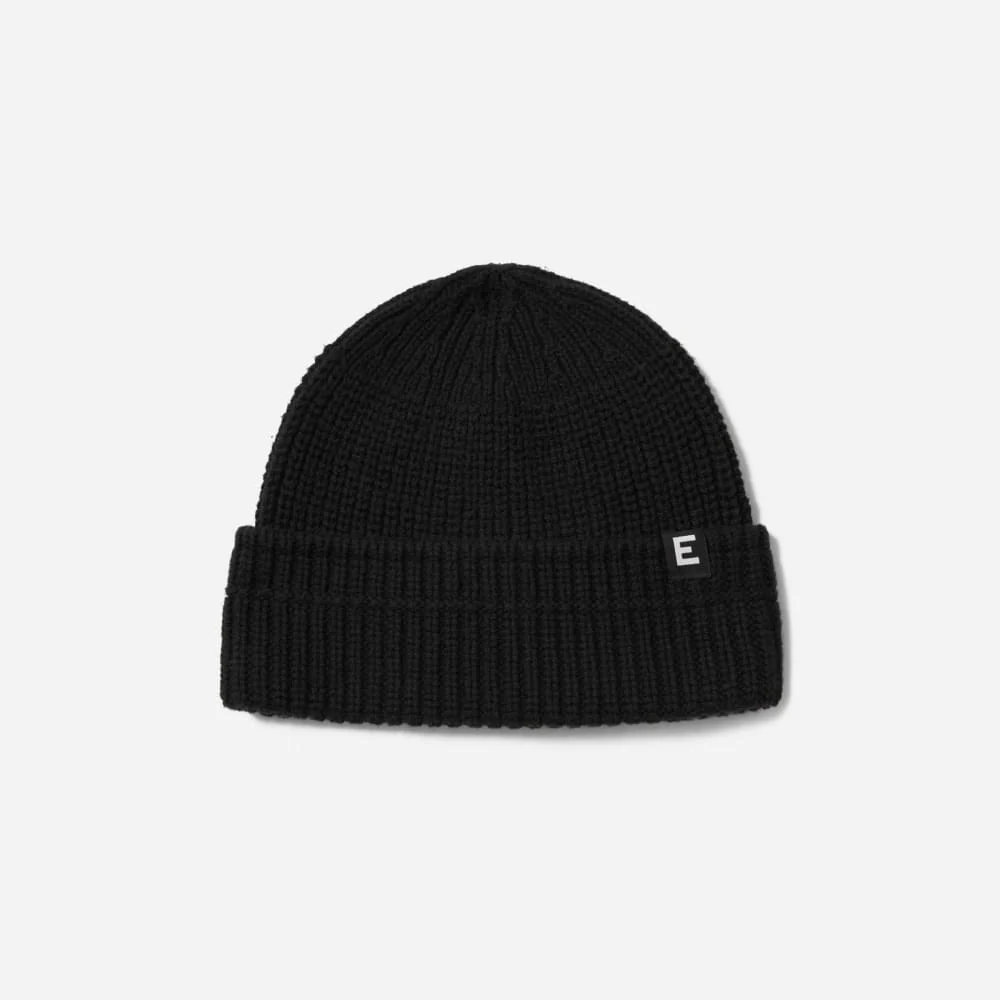 Le Bonnet Épais en Coton Bio | Noir