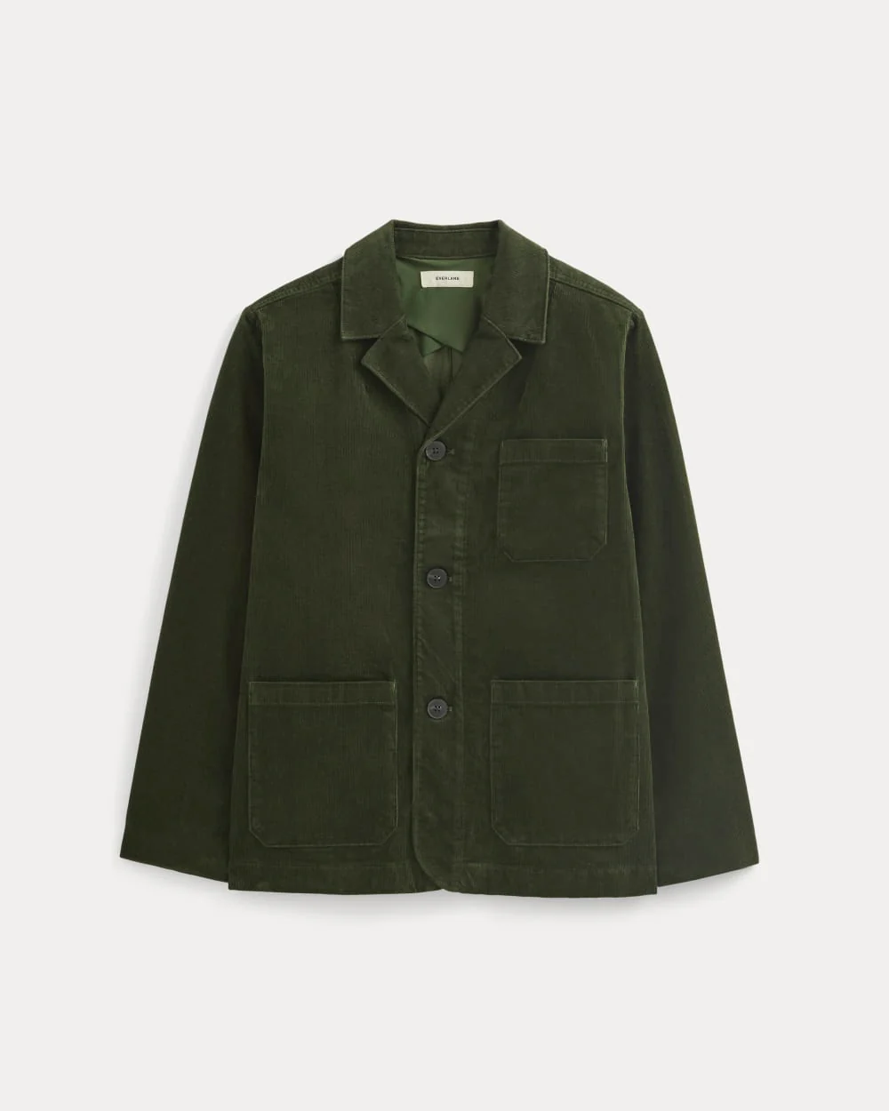 Blazer de travail en velours côtelé fin | Forêt sombre