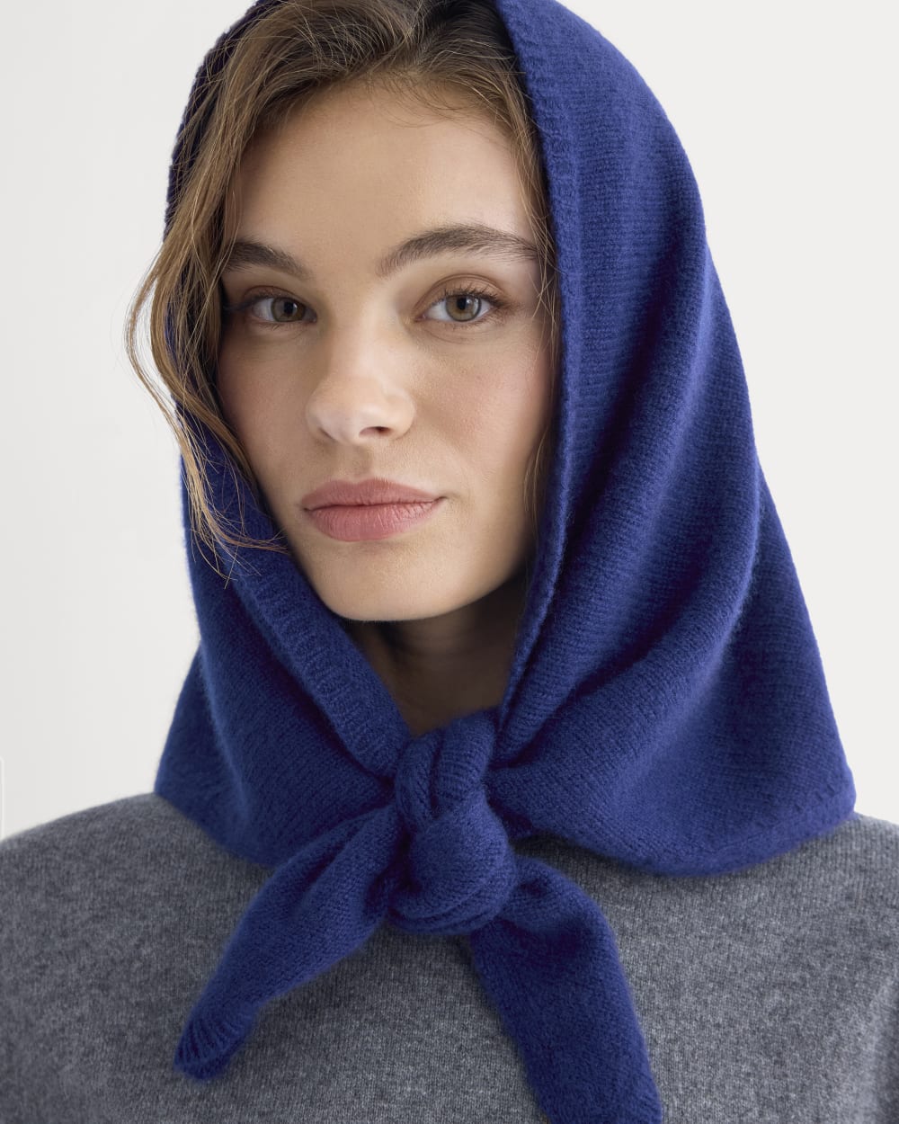 Écharpe grande Cashmere Lovergirl | Cobalt