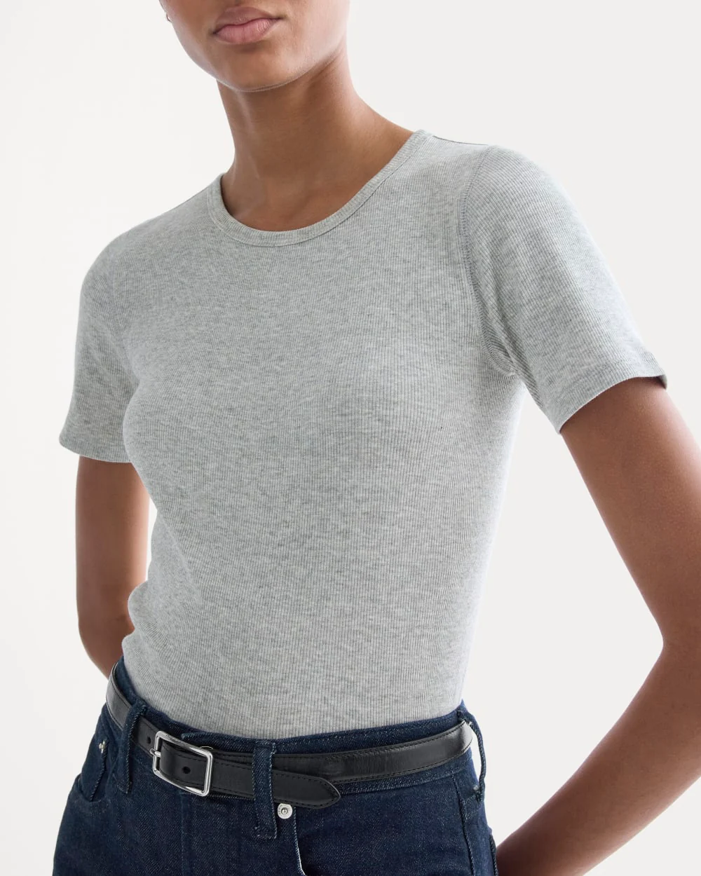 Le Pull Col Rond Luxe | Gris Sombre Classique