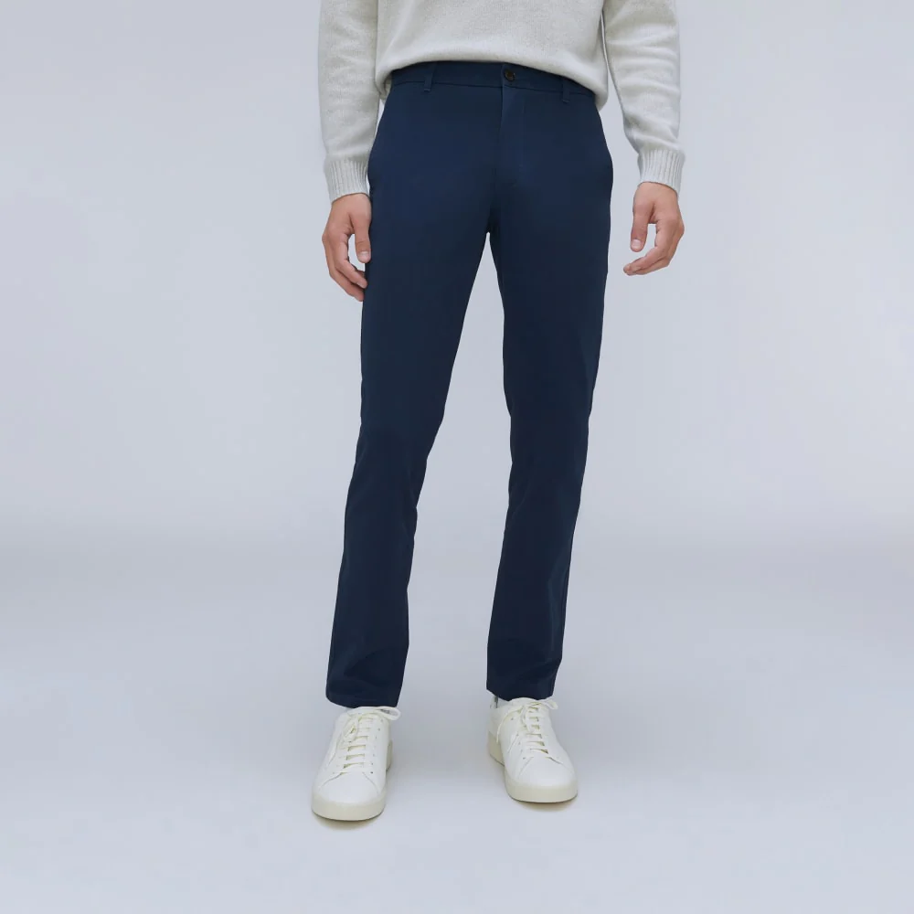 Chino de coupe droite à performance | Uniforme | Bleu marine profond | Droite
