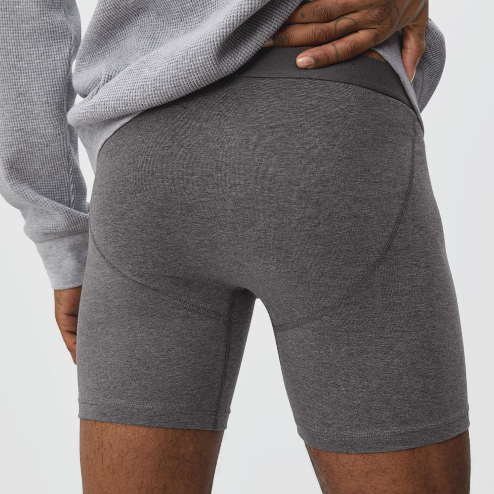 Le Boxer Brief Plus Long Supima® | Uniform | Gris Fumé