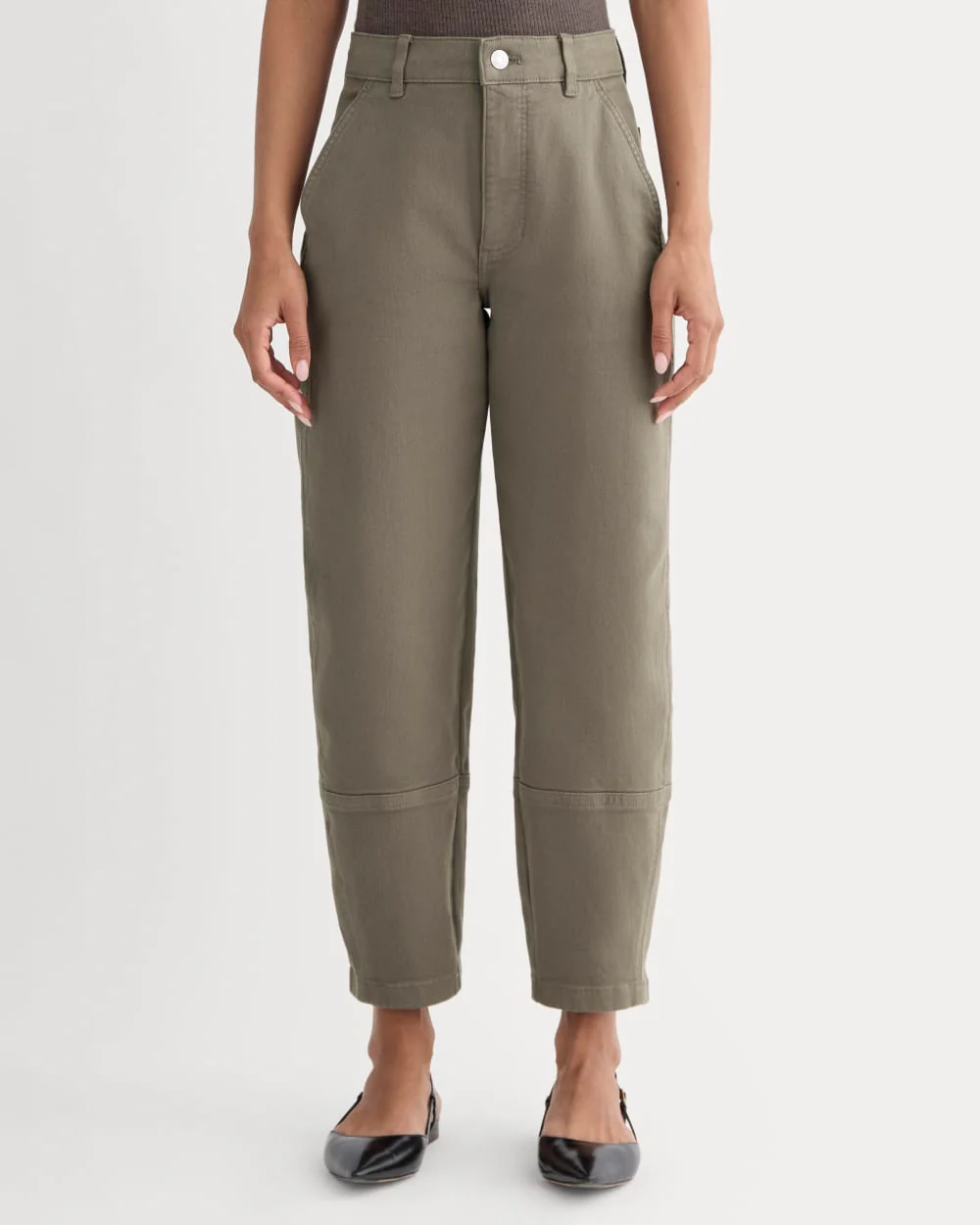 Le Pantalon Barrel Utilitaire | Taupe | Regular
