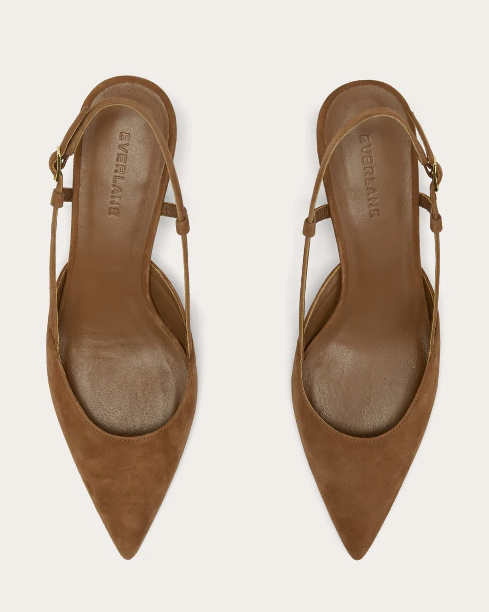 Le Talon Slingback The Studio | Suede brun selle