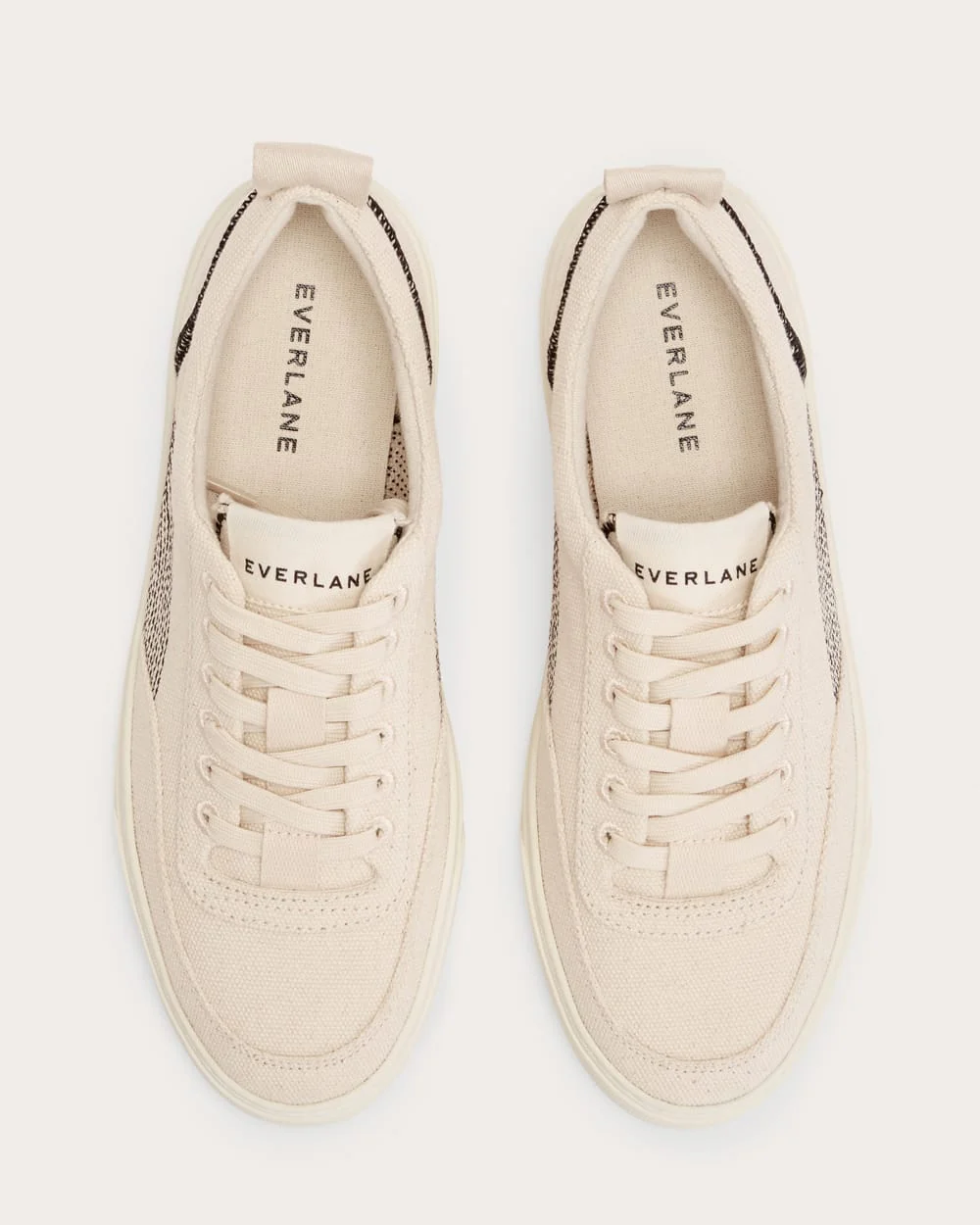 La chaussure Tread-Bare | Toile naturelle / Noir