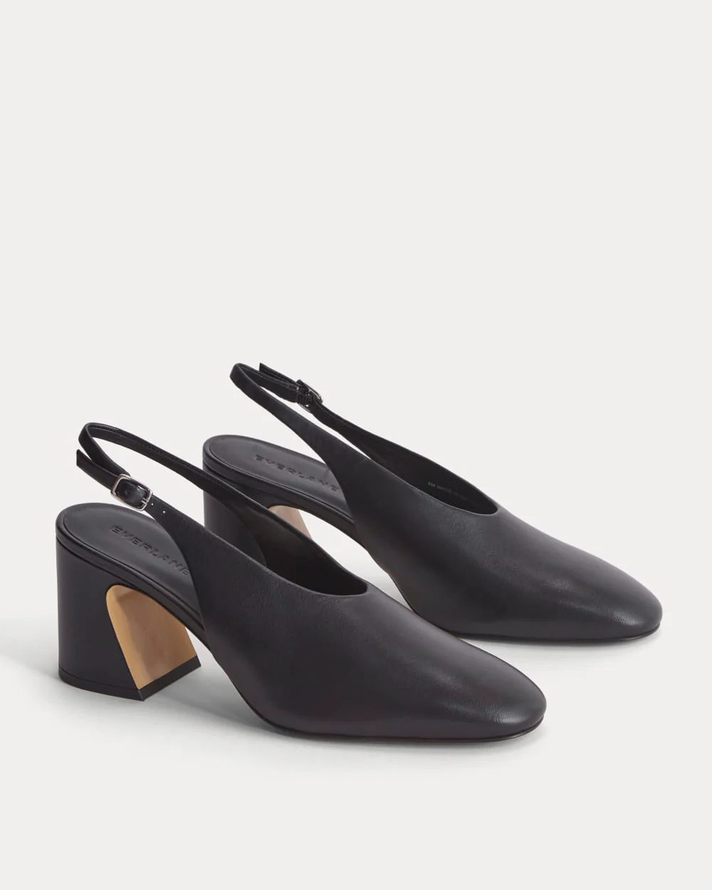 Talon en Slingback incurvé | Noir
