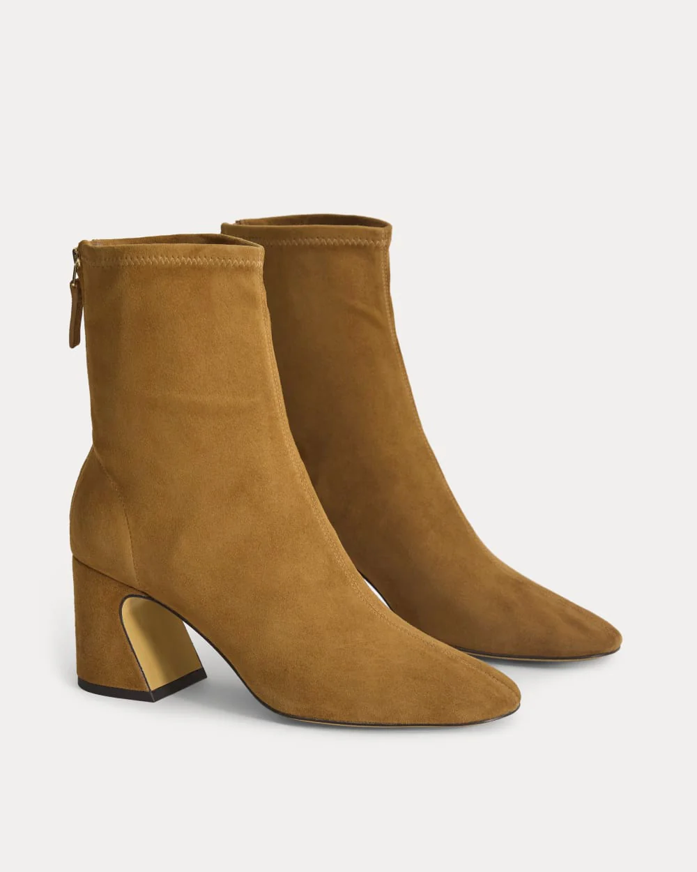 Botte à talon arrondi en cuir | Russet