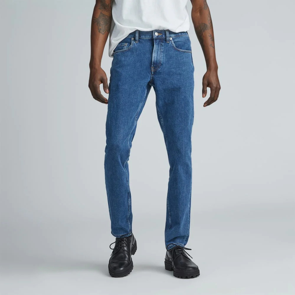Le Jean Organique à Étirement 4-Voies | Uniform | Marine