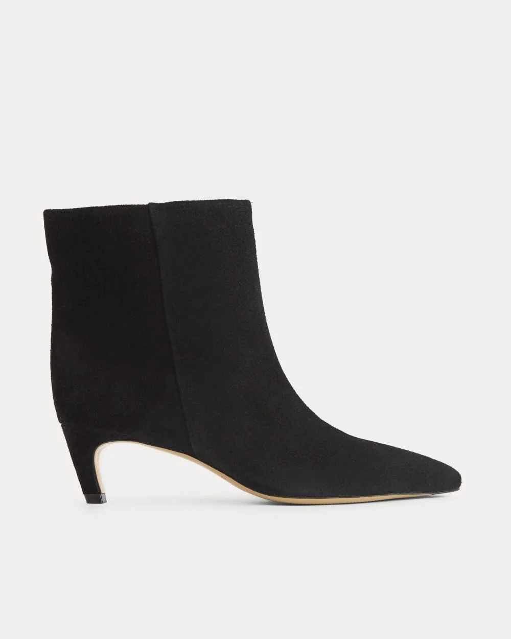 Botte à talon kitten Studio Kitten | Cuir velours noir