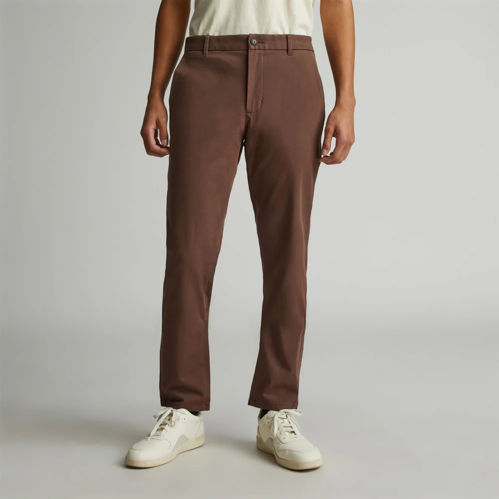 Le Chino de Performance | Uniforme | Brun Chocolat | Slim