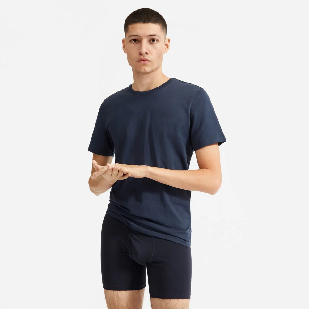 Le Boxer Brief Plus Long Supima® | Uniform | Bleu Marine Profond