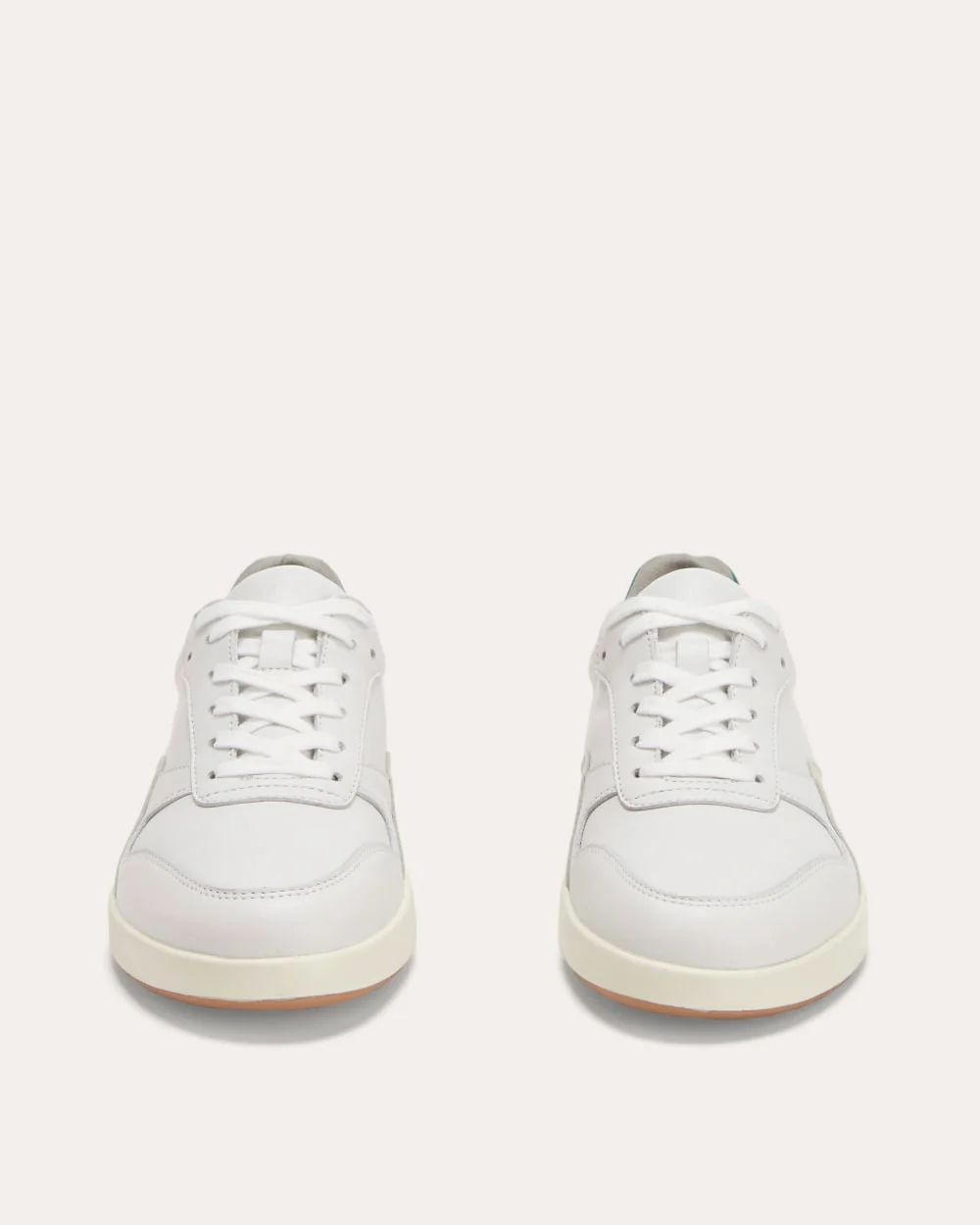 La Chaussure de ville | Blanc / Vert herbe / Parchemin