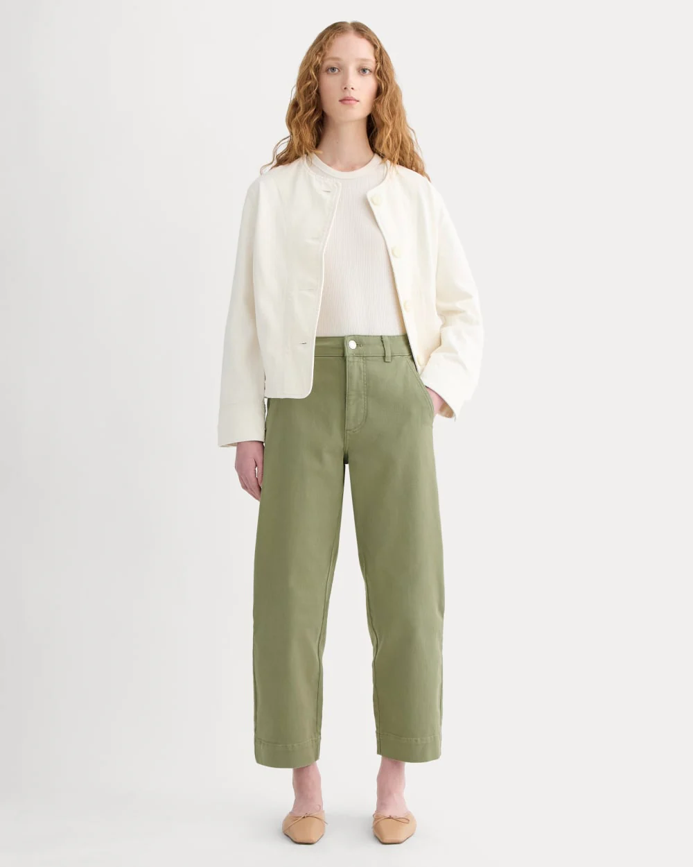 Pantalon droit utilitaire | Sagebrush | 67,3 cm de longueur intérieure