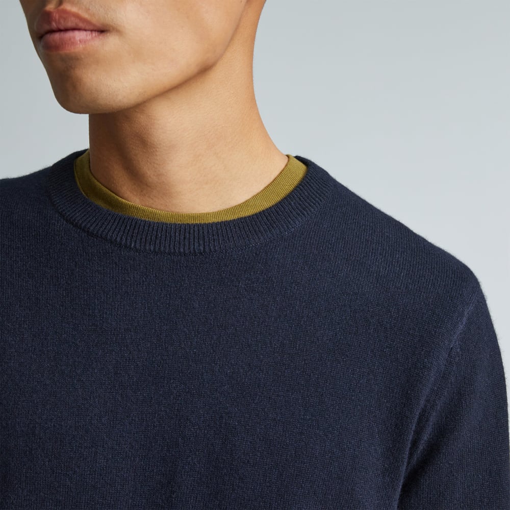 Le Pull Col Roulé en Cachemire de Qualité A | Navy Sombre