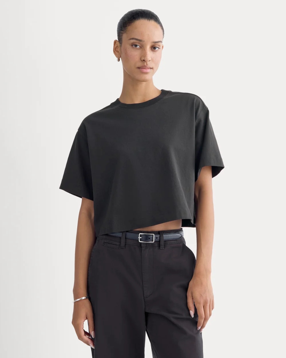 Le T-shirt court haut de gamme | Noir