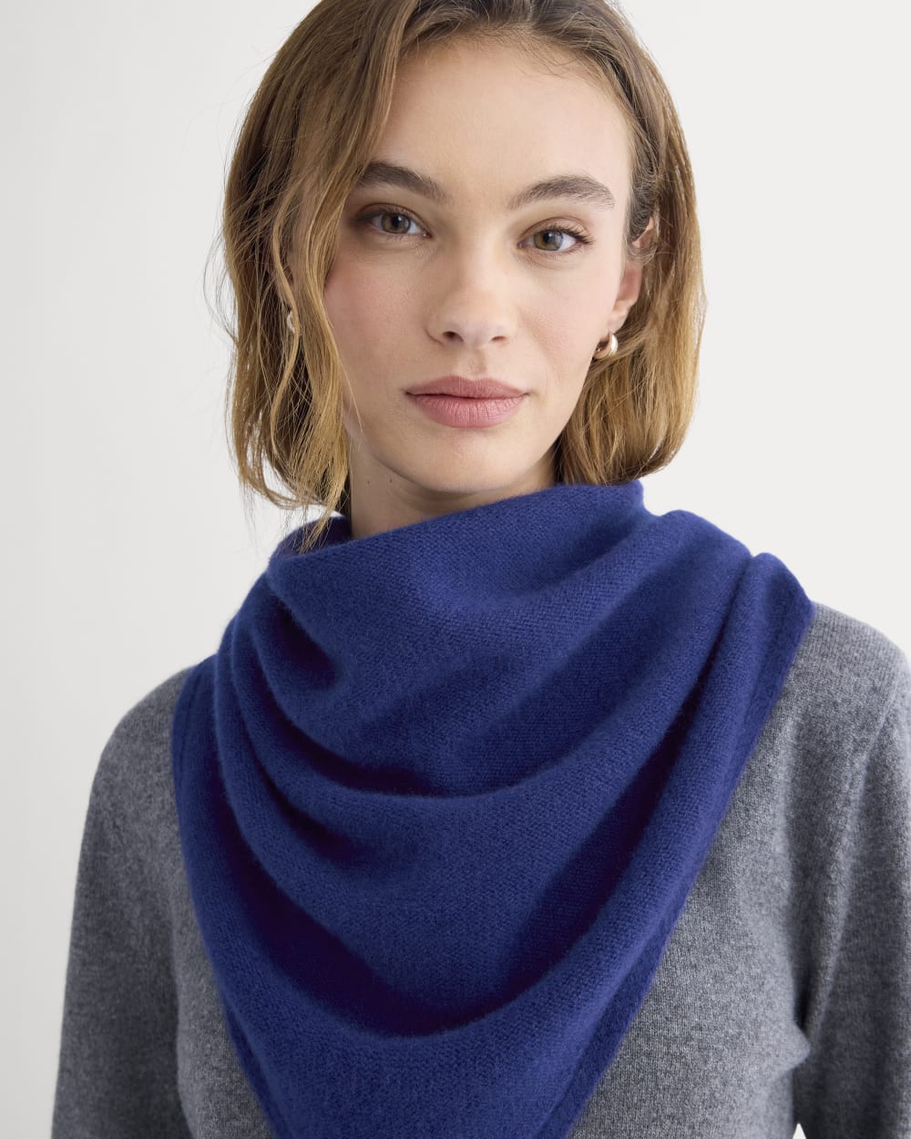 Écharpe grande Cashmere Lovergirl | Cobalt