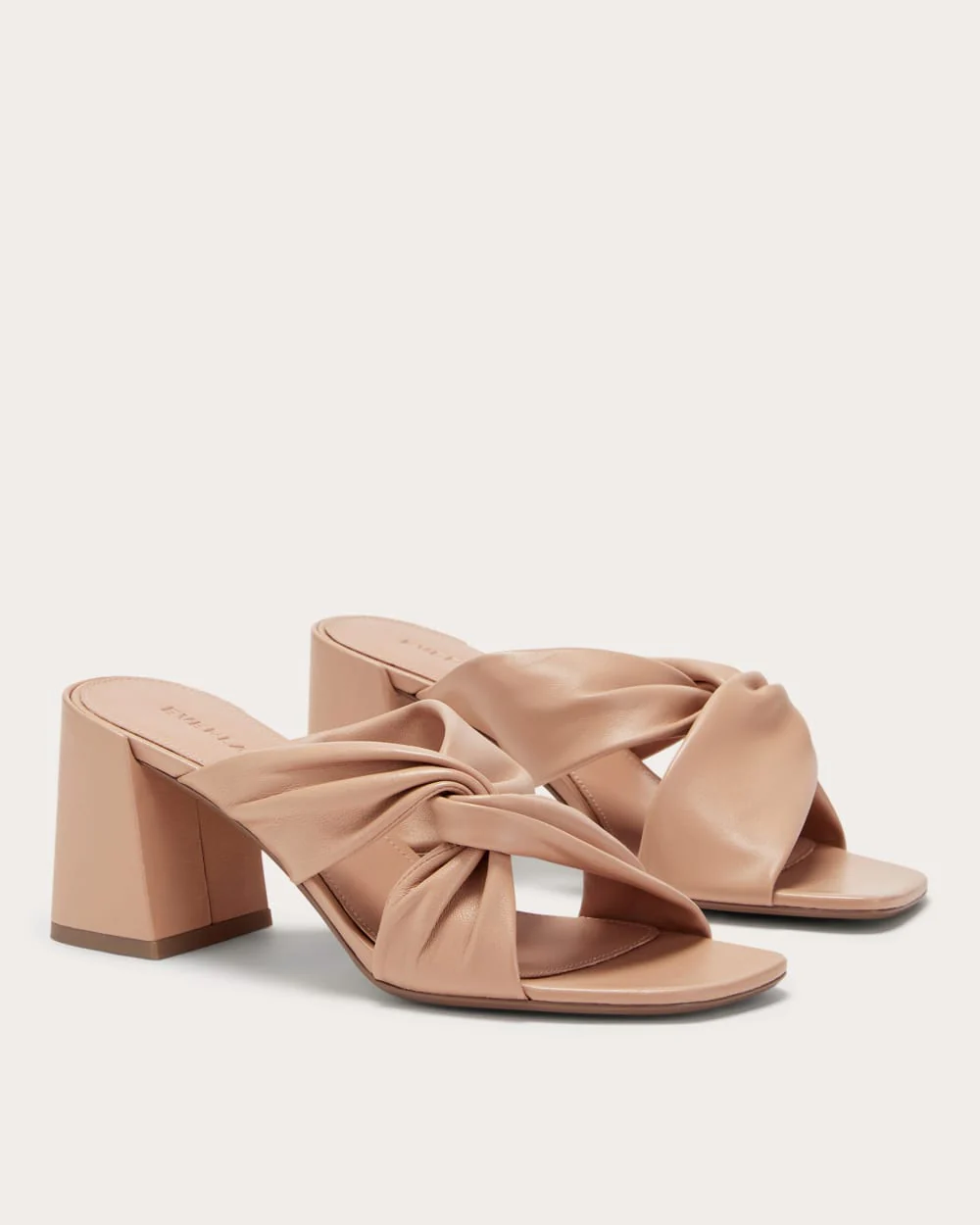 Le Day Twist Heel | Tan Rosé