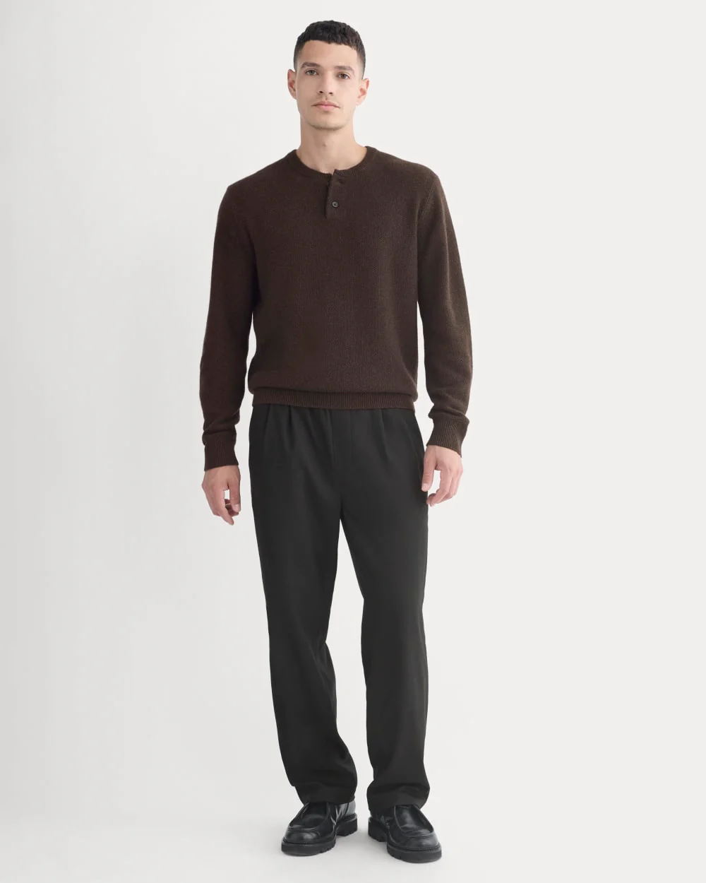 Henley en laine et cachemire | Americano