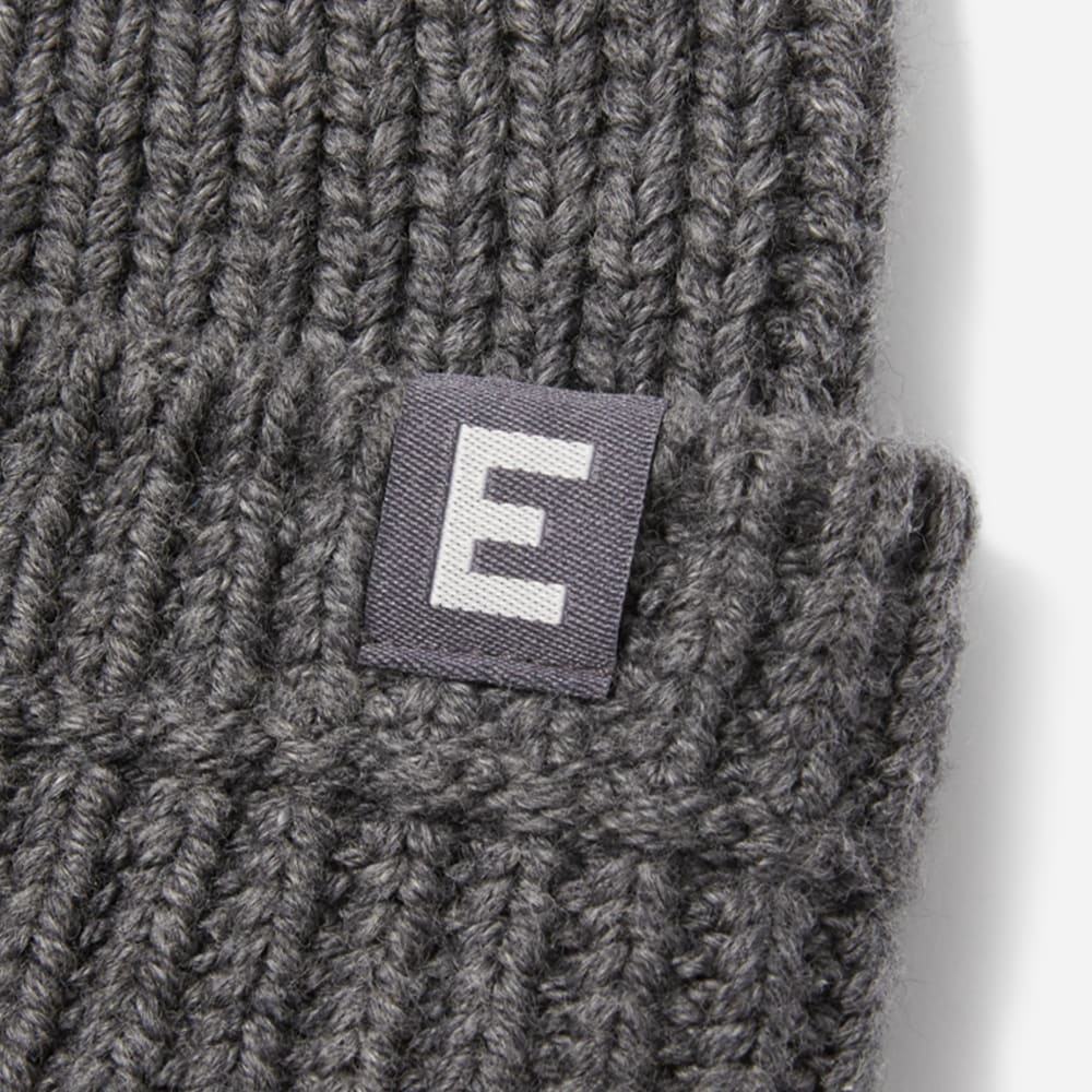 Le Bonnet Épais en Coton Bio | Gris Fumé