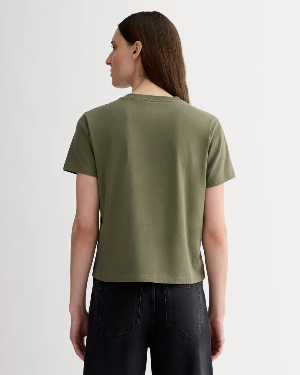 Le T-shirt Box-Cut en coton essentiel | Kalamata | Sans poche