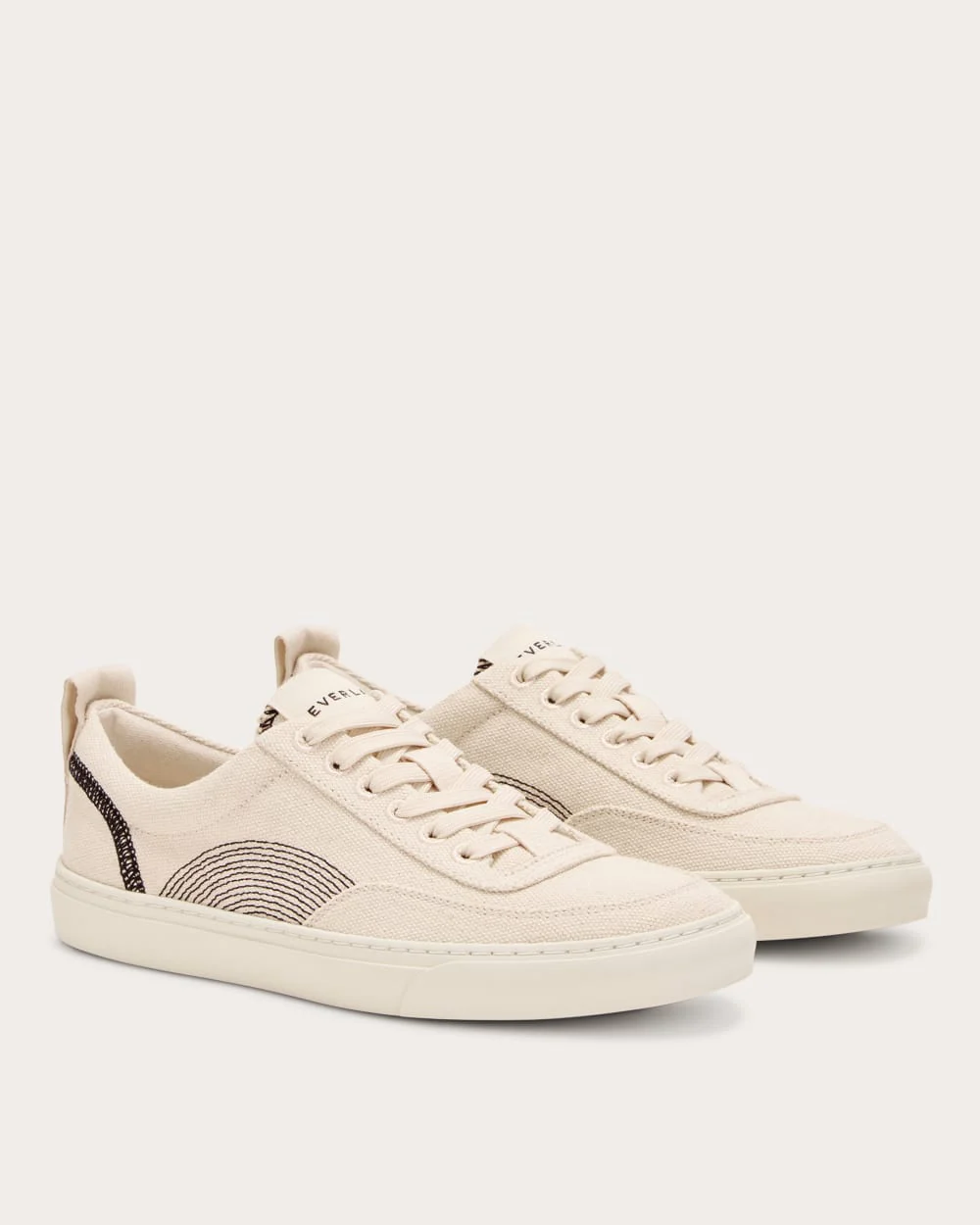 La chaussure Tread-Bare | Toile naturelle / Noir