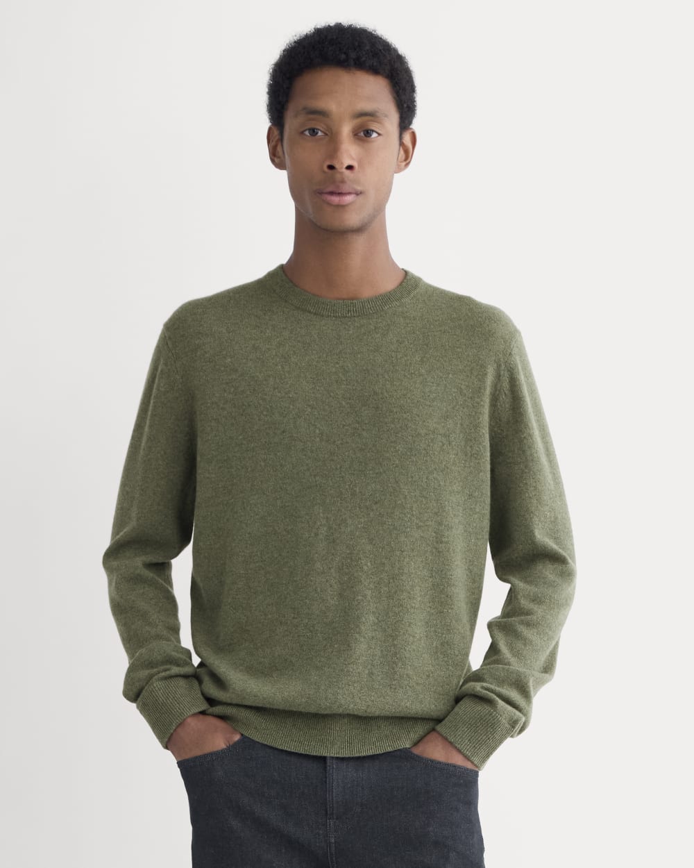 Le pull col rond | Gris ardoise