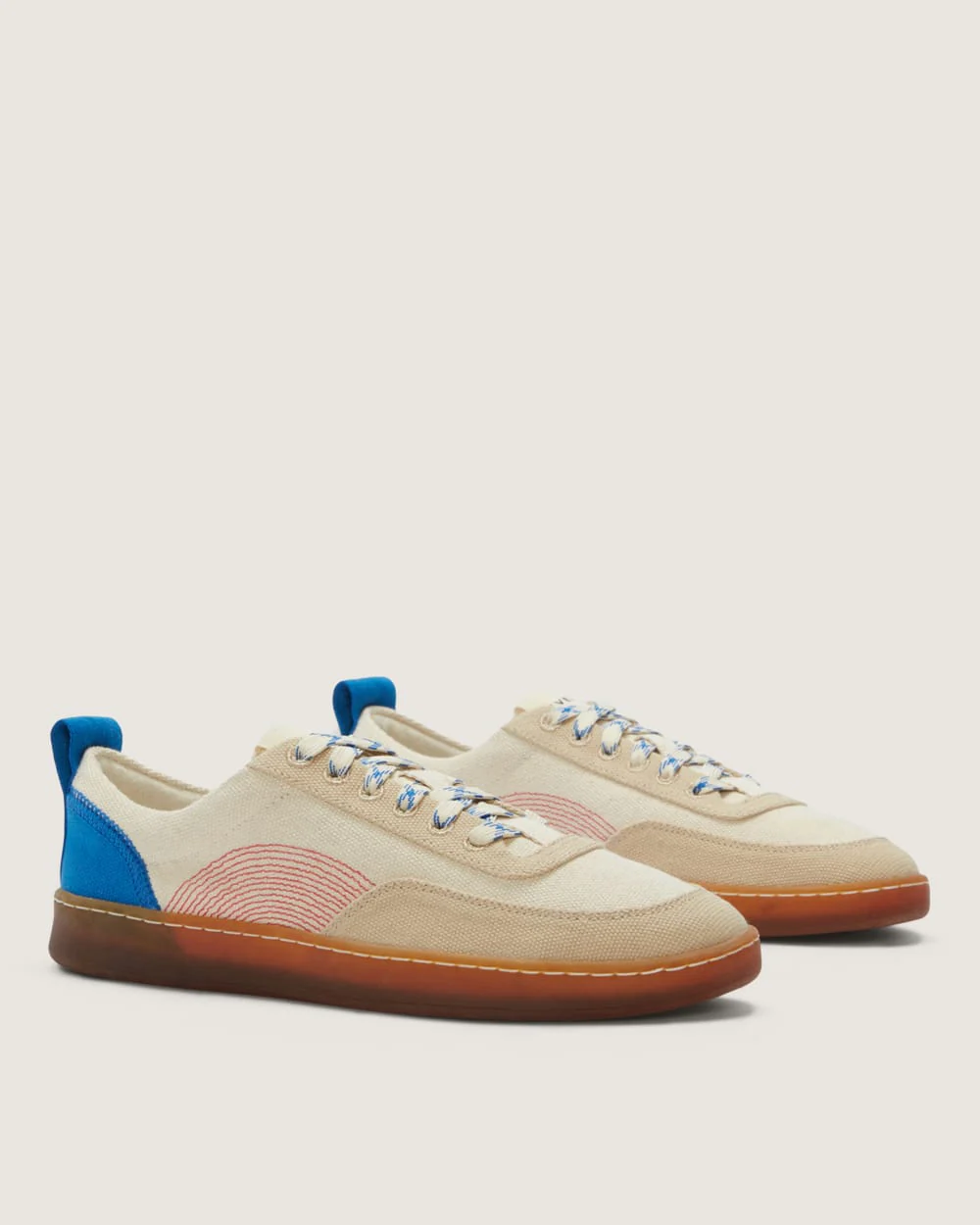 La Sneaker Tread-Bare | Toile / Bleu Lapis / Rouge Classique