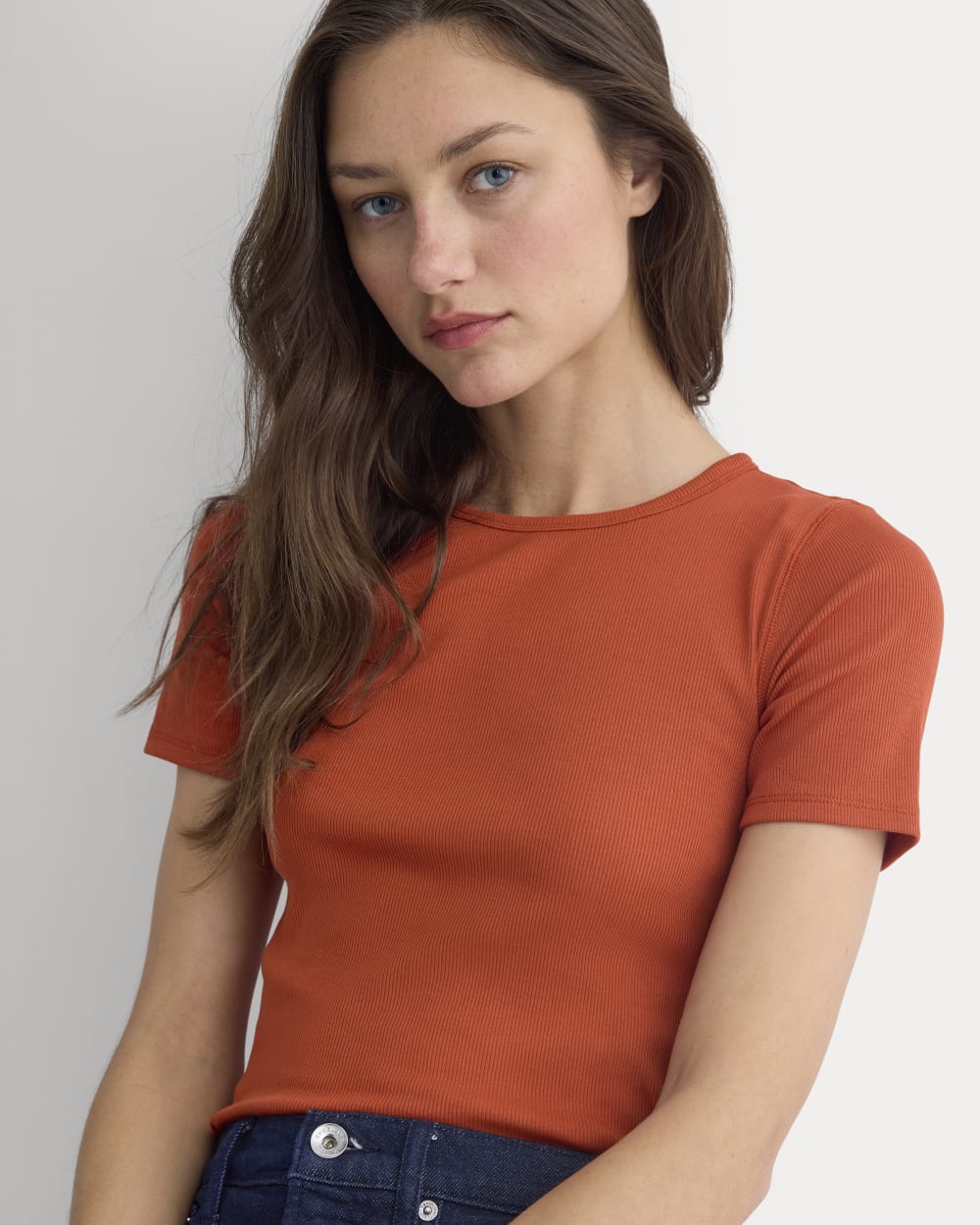 Le Pull Col Rond Luxe | Rouge Brûlé
