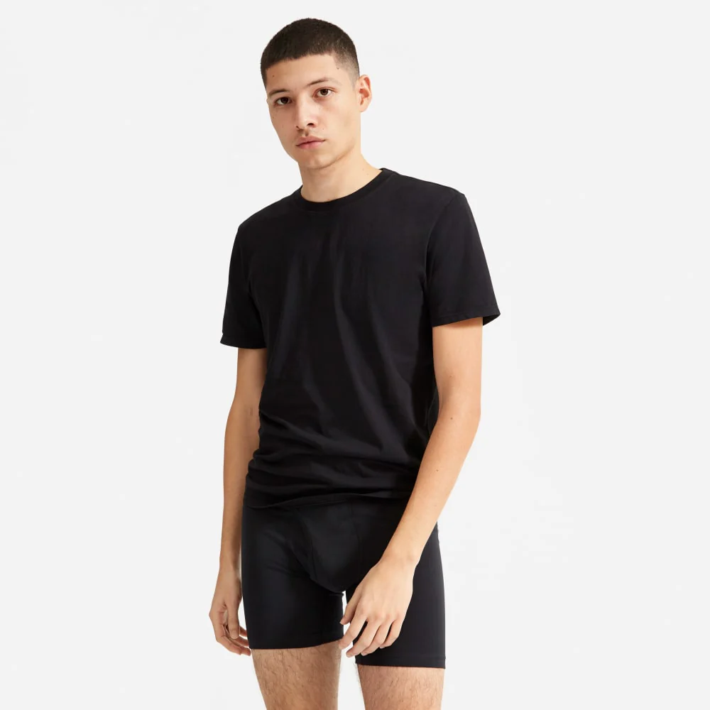 Le boxer-brief plus long Supima® | Uniform | Noir