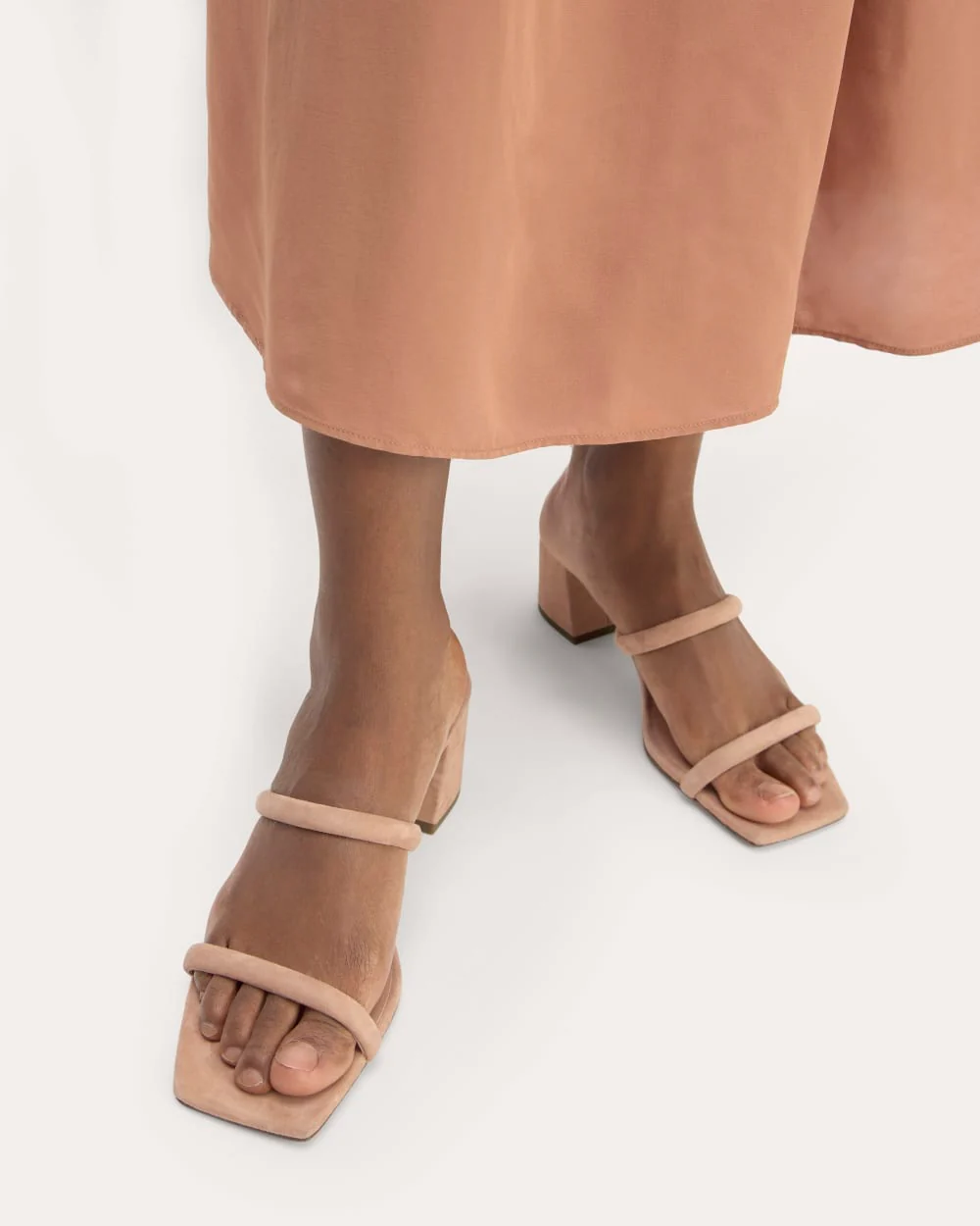Le Talon à Double Bride | Rose Tan