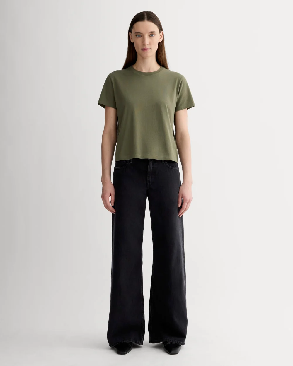 Le T-shirt Box-Cut en coton essentiel | Kalamata | Sans poche