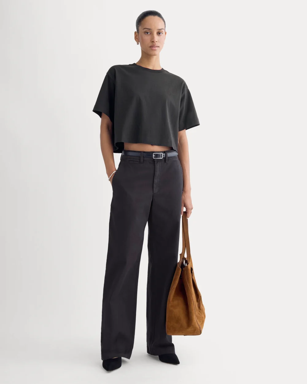 Le T-shirt court haut de gamme | Noir