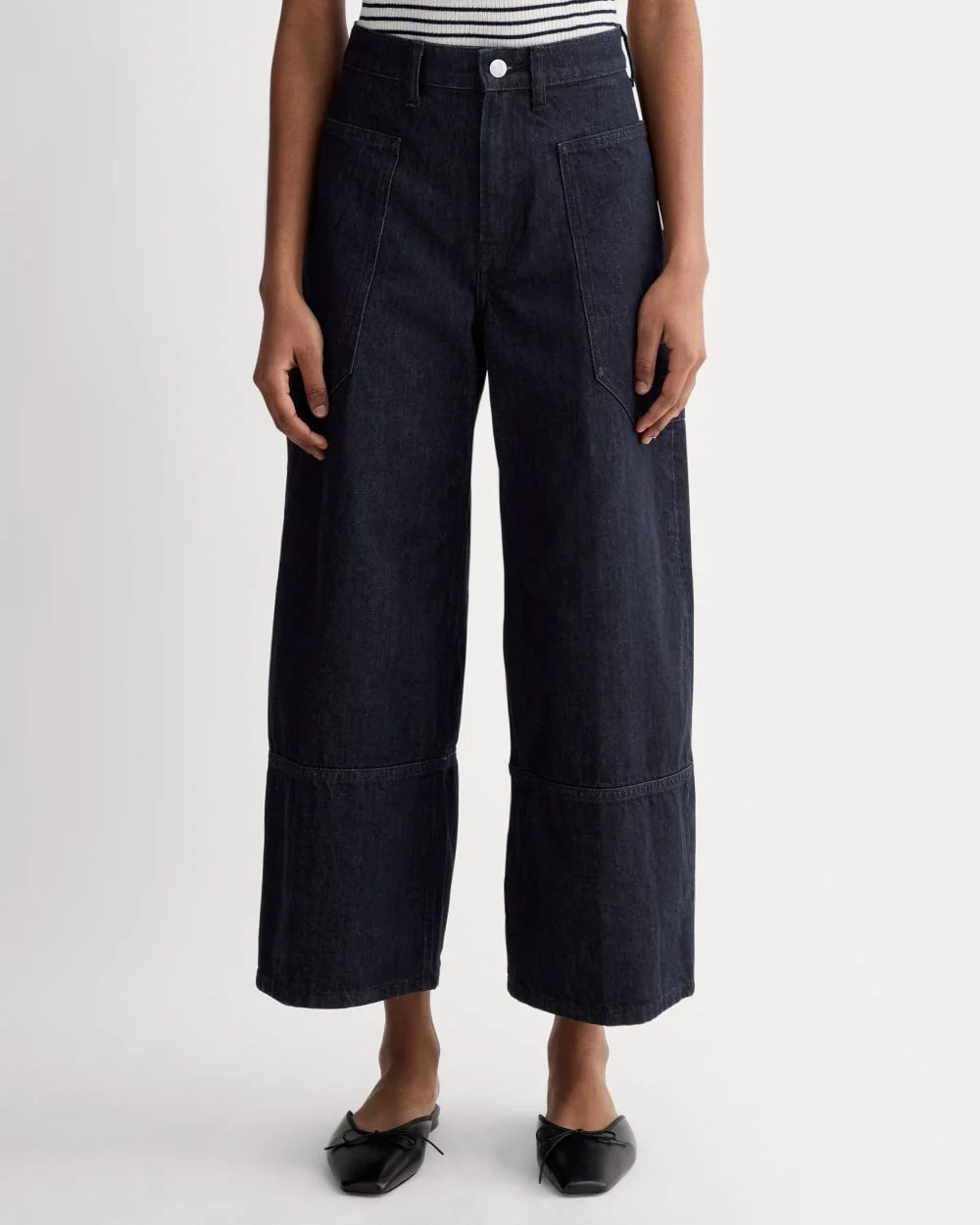 Le Jean Crop Jardinier Way-High® | Rinçage foncé