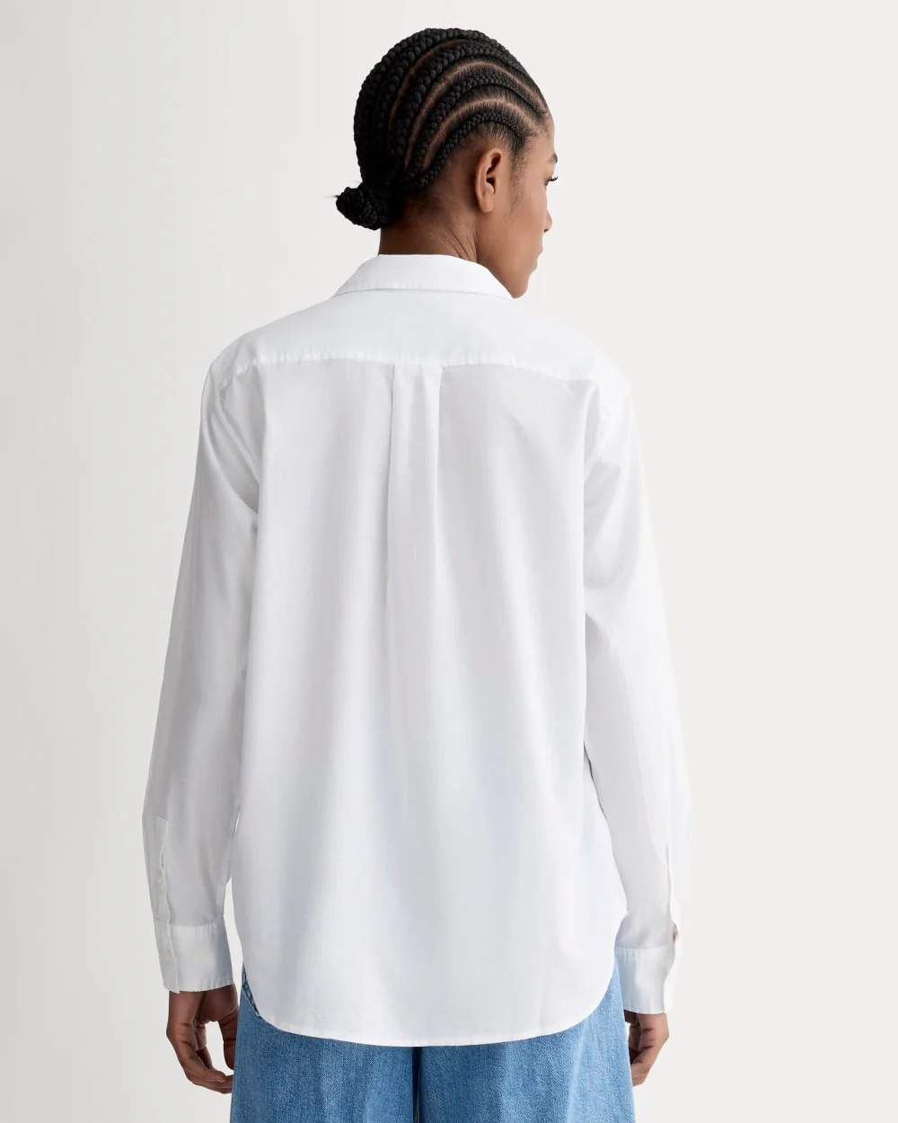 La Chemise Indispensable en Coton Soyeux | Blanc