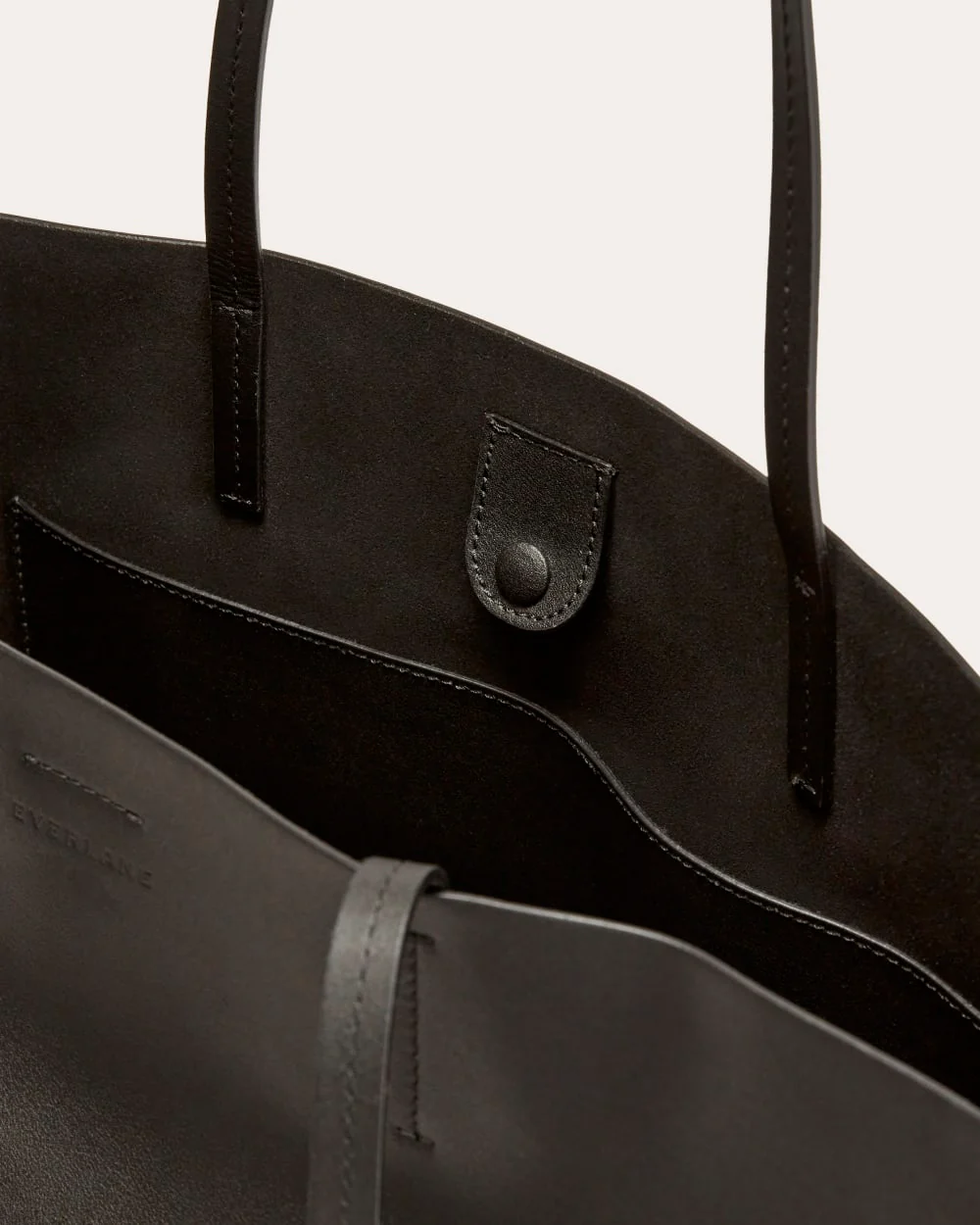 Le grand sac à main en cuir italien Luxe | Noir