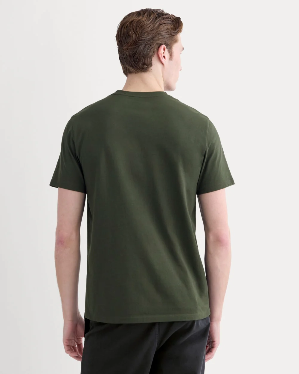 Le Pull Col Rond Bio Essentiel | Vert Foncé