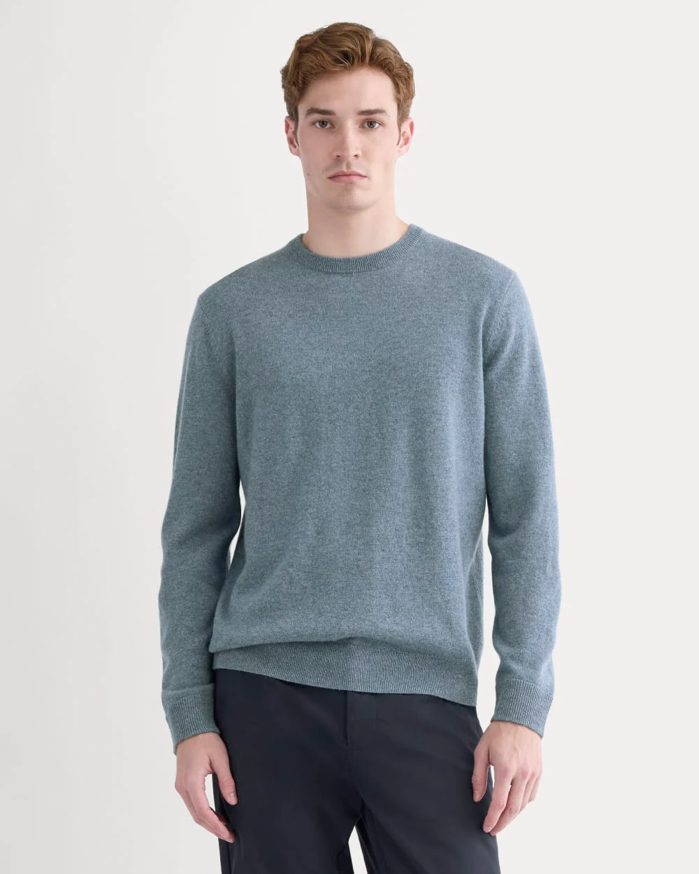 Le Pull Col Rond | Bleu Denim