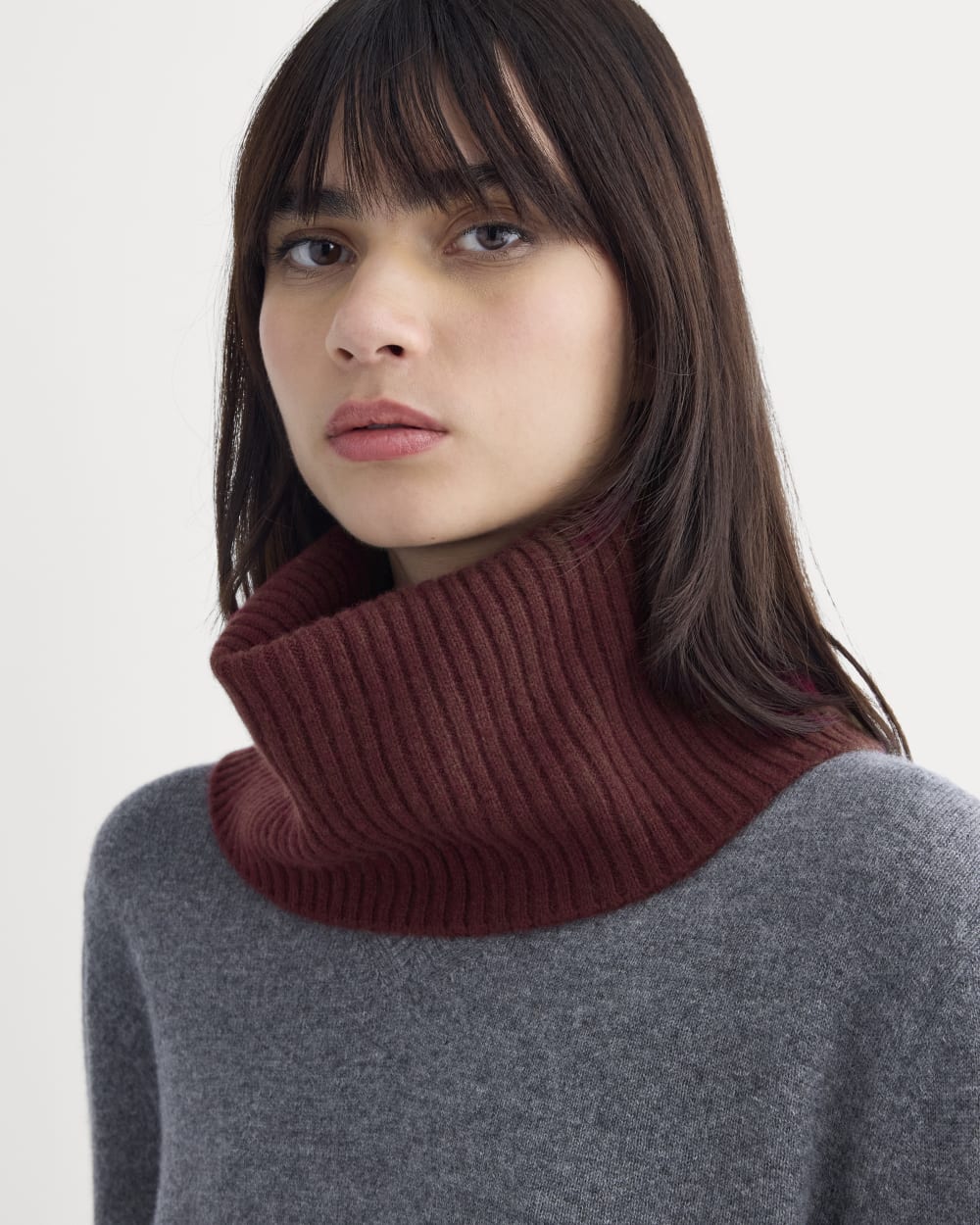 Snood en cachemire | Bordeau