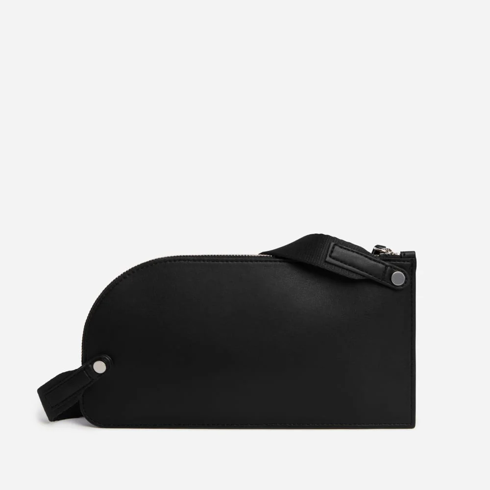 Le sac bandoulière en cuir de cactus | Noir