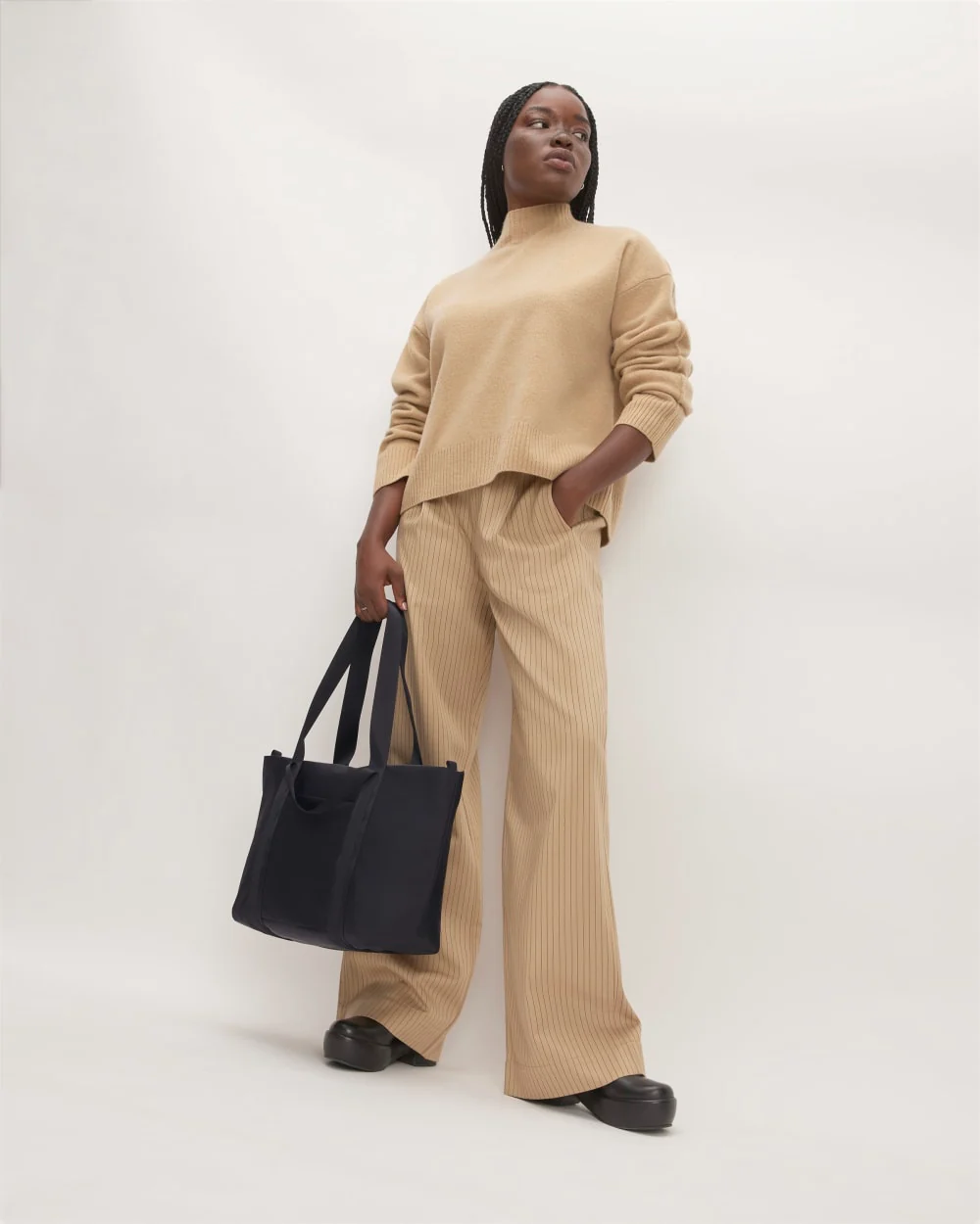 Le sac à main en nylon recyclé | Noir