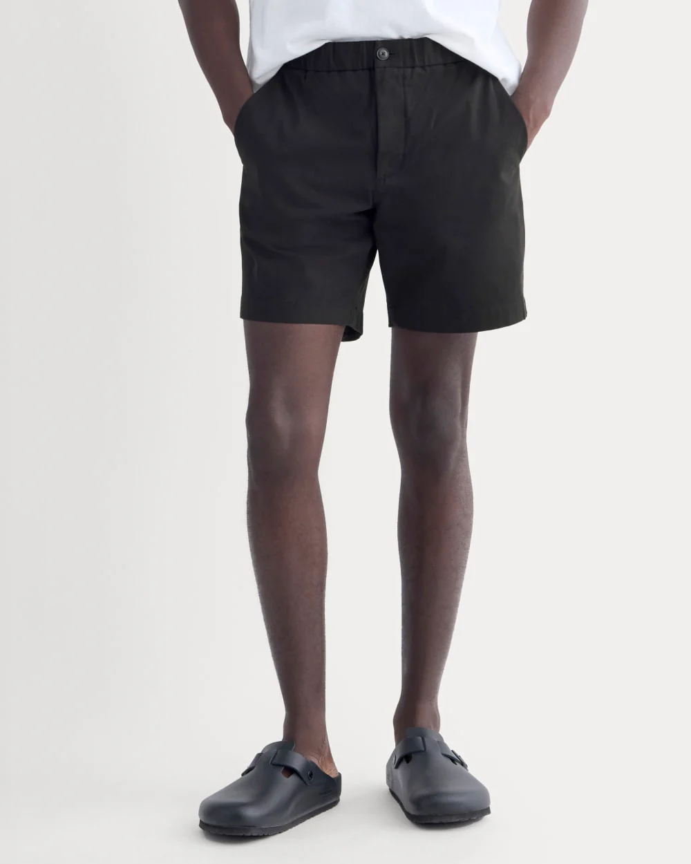 Le short chino à élastique | Noir
