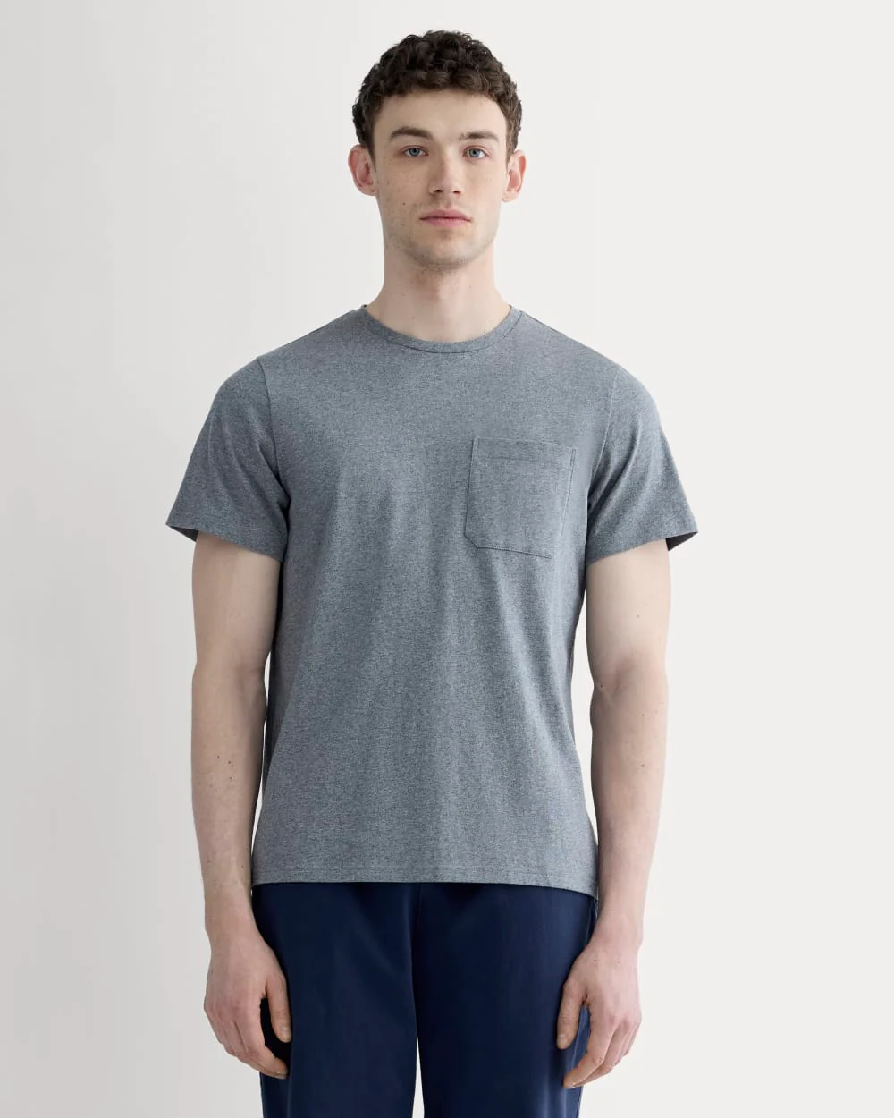 Le T-shirt à poche de qualité supérieure | Uniforme | Gris moyen melé