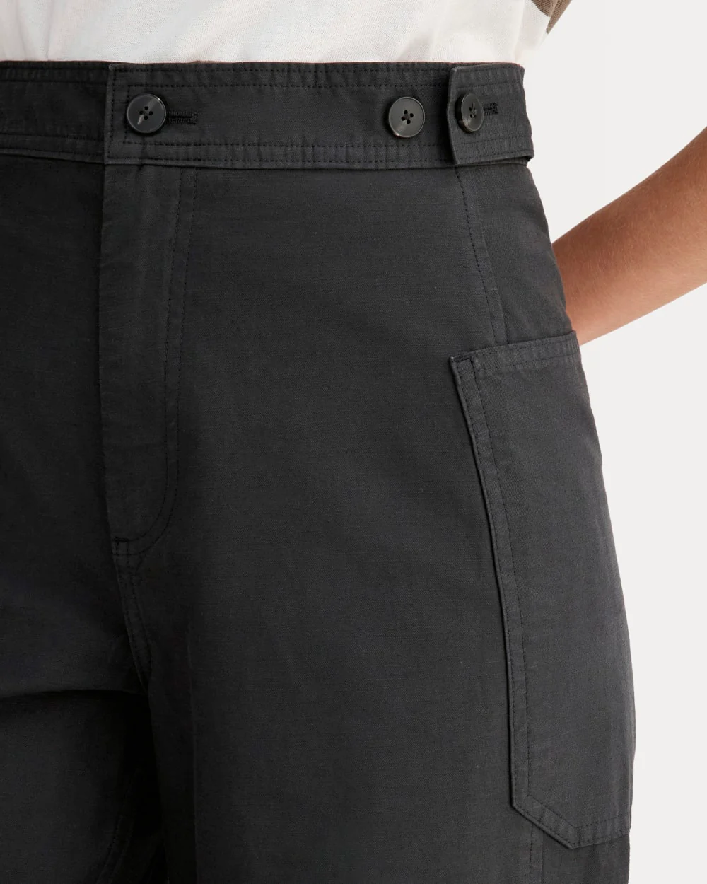 Pantalon Barrel Fatigue | Noir