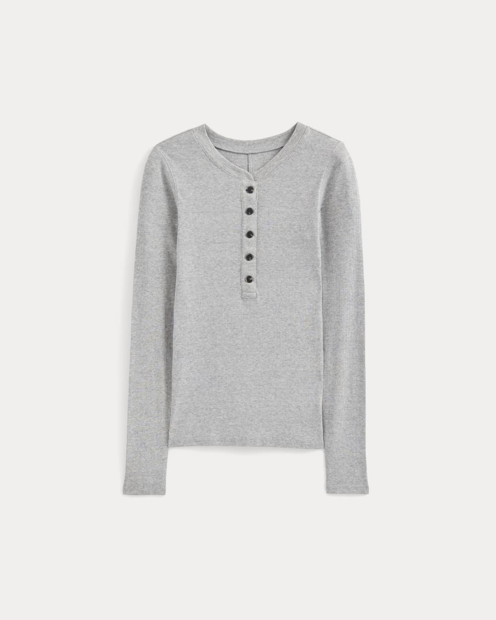 Henley Luxe à rayures | Gris ardoise classique